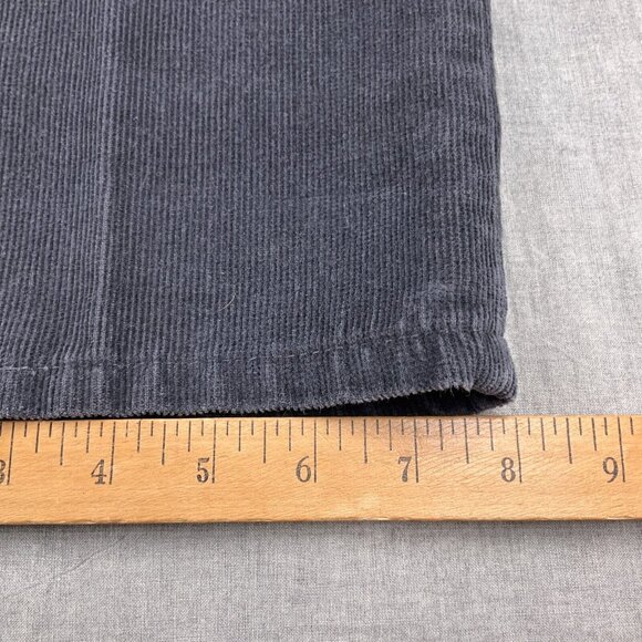 Levis 505 Pants Men 36W x 30L Gray Corduroy Regular Fit Cotton Black Batwing VTG - Picture 10 of 14
